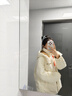 鴨鴨（YAYA）王一博同款羽絨服男士短款冬季新款城市時(shí)尚休閑防寒服保暖外套HY 米白色 XL 曬單實(shí)拍圖