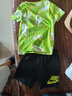 NIKE3BRAND 耐克吸濕透氣短T+短褲2件套25年夏季男女童滿印彈力套裝 曬單實拍圖