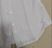 紅豆DP成衣免燙100%棉抗皺短袖襯衫女純棉打底衫修身商務(wù)白色襯衣女裝 曬單實(shí)拍圖