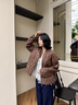 波司登（BOSIDENG）25新款輕薄羽絨服女款90絨立領(lǐng)菱格寬松休閑保暖外套B250135306 【店長(cháng)推薦】砂礫棕|7B51 XS 155/80A 體重約110以?xún)?曬單實(shí)拍圖