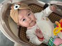 MINI TUTUYA嬰兒帽子春秋新生兒寶寶胎帽0-3-6個(gè)月1歲印度帽秋冬純棉護囟門(mén)帽 奇妙汪汪-糖棕色 小碼:帽圍(38-44cm）建議0-6個(gè)月 曬單實(shí)拍圖