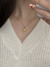 華夏福禮項(xiàng)鏈女2025新款黃金吊墜足金999四葉草金項(xiàng)鏈七夕情人節(jié)送女朋友 【小版】四葉草*O字銀鏈：約0.22g 普通裝 曬單實(shí)拍圖