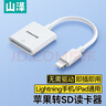 山澤蘋果手機讀卡器SD/TF相機內(nèi)存卡存儲卡lightning轉(zhuǎn)換頭接口iPhone13/14/ipad高速傳輸DKL02 曬單實拍圖