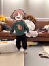 優(yōu)衣庫嬰幼兒寶寶JOP衛衣/長(cháng)袖運動(dòng)衫上衣483040 55 青綠色 90 曬單實(shí)拍圖