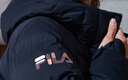 FILA 斐樂(lè )官方女裝長(cháng)款羽絨服冬季時(shí)尚基礎連帽保暖羽絨外套運動(dòng)外套 深黑-BK 170/88A/L 曬單實(shí)拍圖