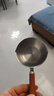 熱油小鍋潑油鍋加厚不銹鋼木柄防燙帶刻度雙倒流口不掛油無涂層 【木柄】爆款300ml 曬單實拍圖