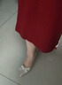 卓詩尼七夕高跟鞋絕美秋冬季細閃氣質(zhì)新娘女鞋配裙子訂婚婚鞋 淺金色 36 曬單實拍圖