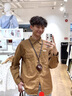 吉普（JEEP）美國(guó)正品純棉工裝襯衫男春秋季新款潮牌寬松休閑長(zhǎng)袖襯衣男士外套 藍(lán)灰色【官方正品】 XL 【適合145斤左右】 曬單實(shí)拍圖