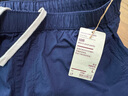 無(wú)印良品（MUJI）男式 水洗平紋 短褲 25年夏季 純棉 男裝 AED1CC4A 黑色 L (175/88A) 曬單實(shí)拍圖