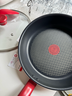 特福（Tefal）平底鍋家用牛排不粘煎鍋少油煙有鈦煎餅鍋電磁爐燃氣灶通用26cm 曬單實(shí)拍圖