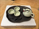 陶瓷茶盤家用辦公室便捷式干泡小型大號排水輕奢功夫茶臺茶具托盤 多數(shù)選·荷韻·橢圓盤 送排水管 曬單實拍圖