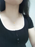 禮意久久黃金蓮花平安扣項鏈女生日禮物女生七夕情人節(jié)禮物送女友老婆媽媽 曬單實拍圖