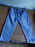 歌班婭時(shí)尚休閑牛仔褲女夏季薄款松緊腰復古寬松高腰直筒七分哈倫褲 牛仔藍 4XL 160-180斤 曬單實(shí)拍圖