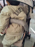 左別嬰兒羽絨服0-6個月冬裝棉衣套裝加厚男0-1歲半2兩件套衣服秋冬季 卡其色（棉衣套裝） 100cm 曬單實拍圖