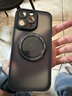KEKLLE【膚感支點(diǎn)殼】適用iPhone14promax手機(jī)殼 蘋果14promax保護(hù)套磨砂抗指紋360°磁吸支架 午夜黑 曬單實(shí)拍圖