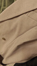 無印良品（MUJI） 男式 彈力 雙排扣 夾克 男士外套春秋款 男裝西裝小西服AD0V9A4S 淺灰棕色 L(175/100A) 曬單實(shí)拍圖