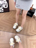 星期六品牌厚底增高老爹鞋女鞋秋季新款百搭透氣運動(dòng)鞋子女貝殼頭休閑鞋 黑色 【增高5.5CM】 37 曬單實(shí)拍圖