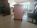 不萊玫行李箱女登機(jī)箱拉桿箱男旅行箱大容量學(xué)生密碼皮箱26英寸 粉色 曬單實(shí)拍圖