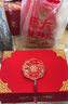光多拉彩禮盒結(jié)婚禮金箱20萬訂婚裝錢盒子現(xiàn)金聘禮提親定親紅色手提錢箱 曬單實拍圖