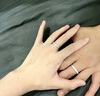 法蔻pt950鉑金戒指星河白金情侶戒指訂婚結(jié)婚戒指生日禮物送女友老婆 鉑金-情侶對(duì)戒 曬單實(shí)拍圖