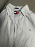 TOMMY JEANS【牛津紡】25春夏男女肌理條紋亞洲版長(cháng)袖/純棉中性簡(jiǎn)約襯衫 曬單實(shí)拍圖