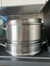 美廚（maxcook）316L不銹鋼蒸鍋三層30cm家用復(fù)底蒸煮湯鍋燃氣灶電磁爐通用MCZ043 曬單實拍圖