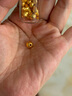 縱橫金業(yè)足金999   黃金轉(zhuǎn)運珠 金珠子  1克 單顆 頂珠 散珠 手串diy 1克  轉(zhuǎn)運珠 曬單實拍圖