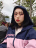 WASSUP JOYZON春秋新款品牌運(yùn)動(dòng)套裝女寬松大碼加絨學(xué)生青年休閑跑步服兩件套潮 粉藍(lán)色（春秋款兩件套） XL（建議135-150斤） 曬單實(shí)拍圖