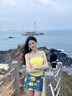 妙戀多海島甜美穿搭三件套泳衣女多巴胺少女海邊度假抹胸吊帶甜辣顯瘦夏 黃色 【抹胸3件套】 均碼 【建議80-120斤】 曬單實(shí)拍圖