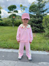 巴帝巴帝秋季新款嬰幼兒女童衛(wèi)衣套裝休閑時尚外套衛(wèi)褲 粉嘟嘟狗 100 曬單實(shí)拍圖