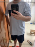 京東京造10A抗菌純棉睡衣男短袖套裝25春夏情侶家居服藍(lán)2XL 曬單實(shí)拍圖