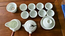 蘇氏陶瓷（SUSHI CERAMICS）翡翠玉羊脂玉功夫茶具側把壺8杯青瓷泡茶壺茶杯大套禮盒教師禮物 曬單實(shí)拍圖