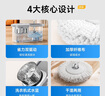 五月花旋轉拖把家用一拖凈免手洗2025拖把帶桶一套拖布吸水墩布2頭 曬單實(shí)拍圖