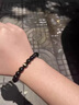 侗秘天然黑曜石手串男金曜石轉(zhuǎn)運珠冰種彩眼本命年黑曜石手鏈女 8mm貓眼金曜石收藏級【招財】 曬單實拍圖
