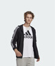 adidas休閑連帽拉鏈夾克外套男裝秋季阿迪達斯官方輕運動(dòng)GK9032   黑色/白   2XL 曬單實(shí)拍圖