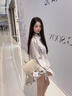 COW & KITTY正品凱蒂貓2025新款女士雙肩背包大容量斜挎包背包女生生日禮物 白色送掛件禮盒 22.5-12-25 曬單實(shí)拍圖