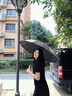 愛(ài)上雨24骨長(zhǎng)柄雨傘男士大號(hào)自動(dòng)暴雨專用傘加固結(jié)實(shí)抗風(fēng)定制直桿大傘男 全纖維中棒-加大-24骨經(jīng)典黑 曬單實(shí)拍圖