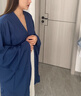 漢服中國(guó)風(fēng)直裾全套女古裝衣服古風(fēng)舞蹈改良裙子魏晉風(fēng)大袖衫套裝 藍(lán)色大袖衫 XS 曬單實(shí)拍圖