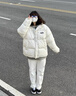 俞兆林羽絨棉服女2025新款冬季外套短款羽絨棉服小個(gè)子學(xué)生棉襖面包服女 白色 S 【建議105斤以內(nèi)】 曬單實(shí)拍圖