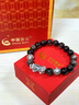 中國(guó)黃金（CHINA GOLD）足銀招財(cái)貔貅戒指男新款偏財(cái)尾戒高級(jí)七夕情人節(jié)禮物送女朋友老婆 【兩件套】足銀貔貅戒指+足銀貔貅手串【品牌禮盒】 曬單實(shí)拍圖