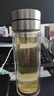 希諾茶水分離玻璃杯2025新款雙層防燙水杯辦公室車(chē)載泡茶杯男女士杯子 330ML 本色 雙層防燙9358 曬單實(shí)拍圖