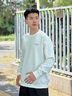 森馬（Semir）王安宇|商場(chǎng)同款XCNSPACE航天合作系列衛衣男2025秋新款情侶 奶白10532 L 曬單實(shí)拍圖