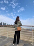 魯雅爾窄版闊腿休閑褲女春秋季新款寬松直筒小個(gè)子顯瘦百搭運(yùn)動(dòng)衛(wèi)褲子潮 黑色 L 曬單實(shí)拍圖