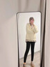 浪莎打底褲女外穿純棉春秋季高腰磨毛保暖褲純色棉螺紋薄款灰色緊身褲 曬單實拍圖