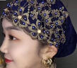 菲洛曼（FEILUOMAN）回族女士蓋頭頭巾新款重手工流蘇包頭帽子款紗巾回族蓋頭女時(shí)尚頭 香檳色 均碼(松緊彈力)關(guān)注店鋪優(yōu)先發(fā) 曬單實(shí)拍圖