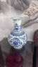 宋禮庭 SOGLYTIN景德鎮(zhèn)陶瓷輕奢青花瓷新中式古典花瓶客廳擺件仿古一對瓷器 青花瓷如意瓶 【好事成雙送底座】 曬單實拍圖