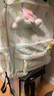 麓格立書包女初中生高顏值大容量高中學生背包可愛清新減負小學生雙肩包 多巴胺書包【白色+掛件】 曬單實拍圖