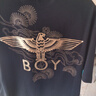 BOY LONDON【祥云報喜】25新款春夏情侶黑金老鷹針織短袖T恤N01826 黑色 XS 曬單實拍圖
