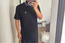 杰克·瓊斯（JACK&JONES）25年男裝T恤男夏季T恤舒適男士短袖涼感多色上衣純色水洗不易走形 黑色E40 L 180 曬單實(shí)拍圖