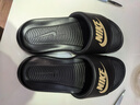 耐克男子緩震休閑一字拖秋季室內拖鞋官方NIKE VICTORI CN9675 006黑/金屬色/黑 44 曬單實(shí)拍圖